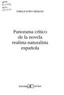 Portada de Panorama crítico de la novela realista-naturalista española