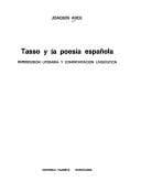Portada de Tasso y la poesía española