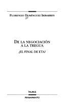 Portada de De la negociación a la tregua