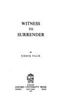Portada de Witness to surrender