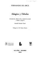 Portada de Adagios y fábulas