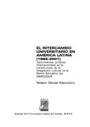 Portada de El intercambio universitario en América Latina, 1865-2001