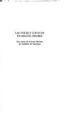 Portada de Las voces y los ecos en Miguel Delibes