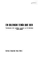 Portada de En silencio tenía que ser
