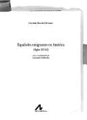 Portada de Españoles emigrantes en América, siglos XVI-XX