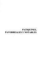 Portada de Patiquines, pavorreales y notables