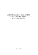 Portada de Las ordenanzas de limpieza de Córdoba (1498) y su proyección