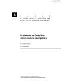 Portada de La violencia en Costa Rica