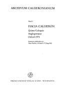 Portada de Hacia Calderon