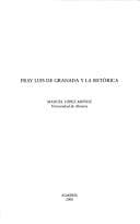 Portada de Fray Luis de Granada y la retórica