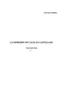 Portada de La expresión de causa en castellano
