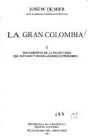 Portada de La Gran Colombia