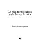 Portada de La escultura religiosa en la Nueva España