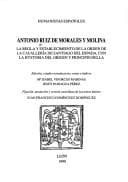 Portada de La regla y establecimiento de la Orden de la Cavallería de Santiago del Espada, con la Hystoria del origen y principio della