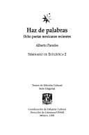Portada de Haz de palabras