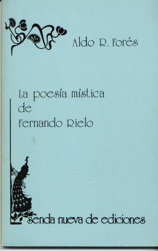Portada de La poesía mística de Fernando Rielo