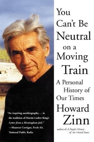 Portada de You can't be neutral on a moving train