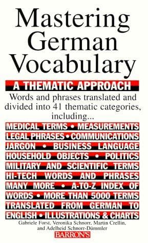 Portada de Mastering German vocabulary