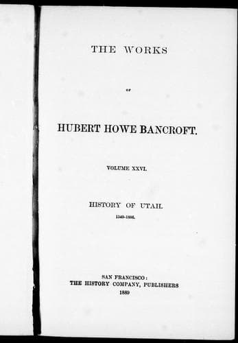 Portada de The works of Hubert Howe Bancroft
