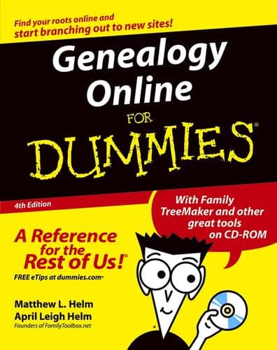 Portada de Genealogy Online For Dummies