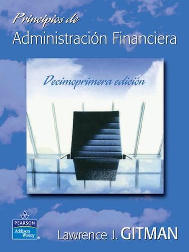 Portada de Principios de Administracion Financiera