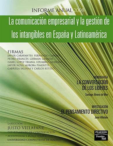 Portada de Informe anual 2008 la comunicacion empresarial y la gestion de los intangibles en España y Latinoamerica