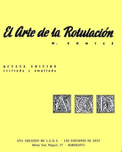 Portada de El Arte de La Rotulacion