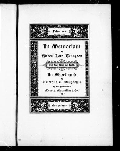 Portada de In memoriam