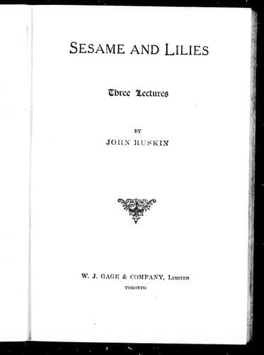 Portada de Sesame and lilies