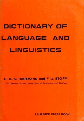 Portada de Dictionary of language and linguistics