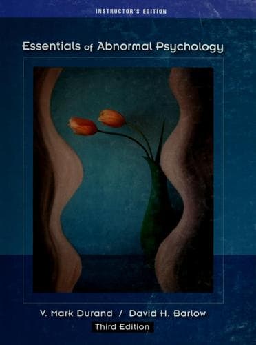 Portada de Essentials of abnormal psychology