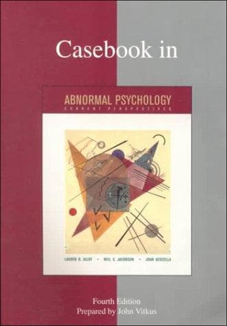 Portada de Casebook in abnormal psychology