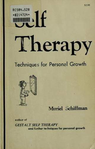 Portada de Self-therapy techniques for personal growth