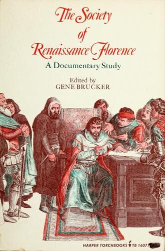 Portada de The society of Renaissance Florence