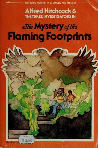 Portada de The Mystery of the Flaming Footprints