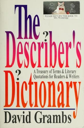 Portada de The describer's dictionary