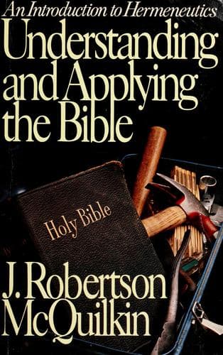 Portada de Understanding and applying the Bible
