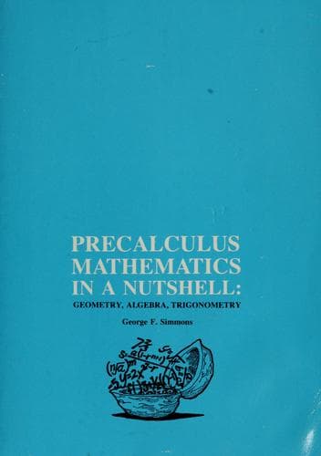 Portada de Precalculus mathematics in a nutshell