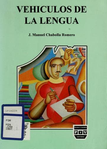 Portada de Vehículos de la lengua