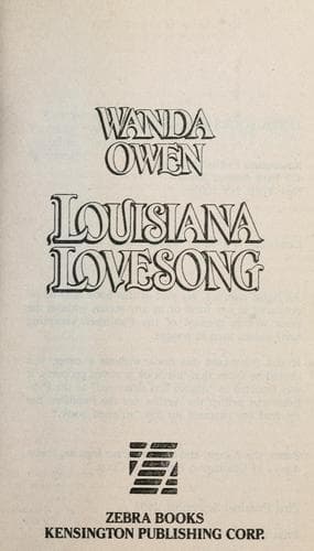 Portada de Louisiana Lovesong