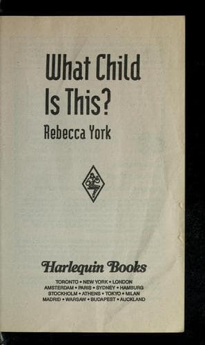 Portada de What Child Is This (Harlequin Intrigue #253) (43 Light St.)