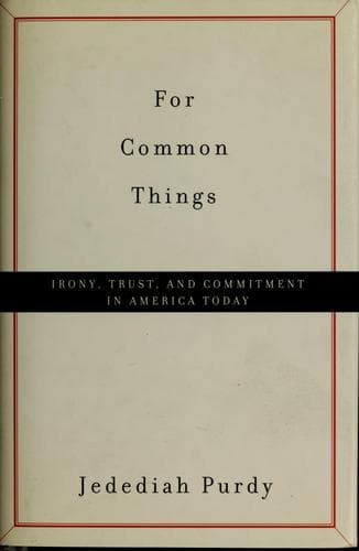 Portada de For common things