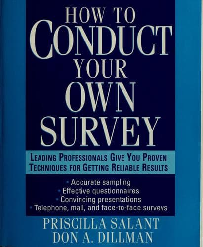Portada de How to conduct your own survey