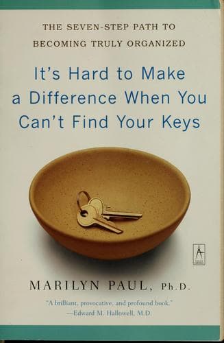 Portada de It's hard to make a difference when you can't find your keys