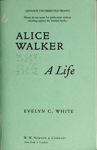 Portada de Alice Walker