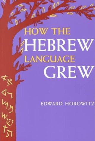 Portada de How the Hebrew language grew