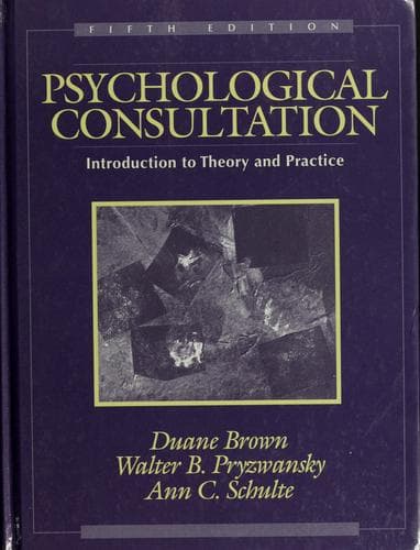 Portada de Psychological consultation