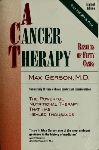 Portada de A cancer therapy