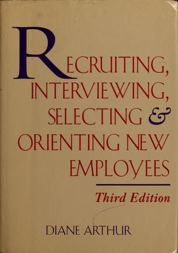 Portada de Recruiting, interviewing, selecting & orienting new employees