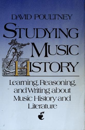 Portada de Studying music history